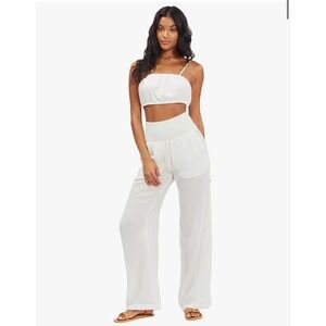 Billabong Womens New Waves Stripe Pant -White Size XL/14